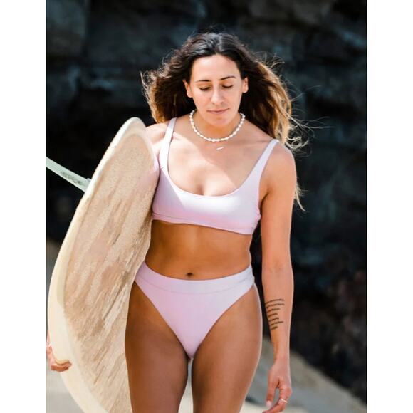 Billabong Sol Searcher Tank Bikini Top - Light Pink - Medium - NWT - Picture 7 of 9